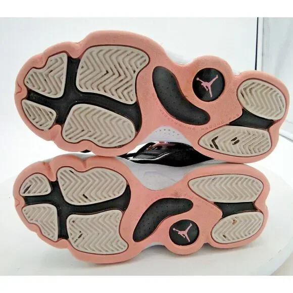 Nike Kid's Air Jordan 6 Rings Shoes Black Arctic Punch Pink 323431-002 Youth 12C - Picture 7 of 7
